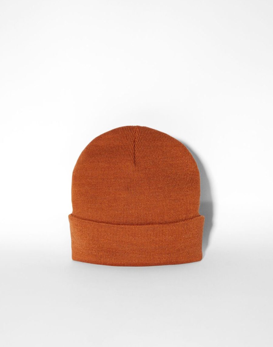 Burned Orange Merino Wool Beanie