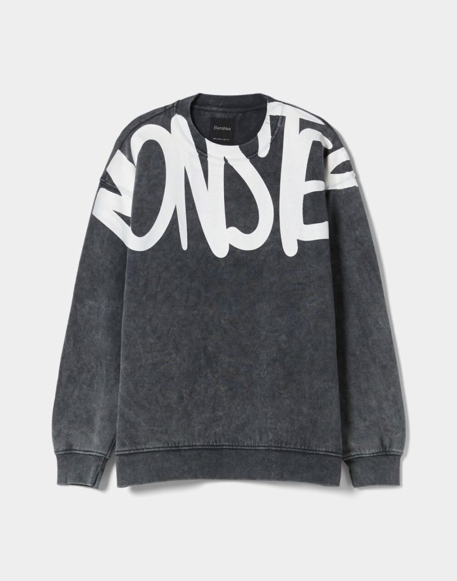 Retro Label Bear Mask Sweatshirt